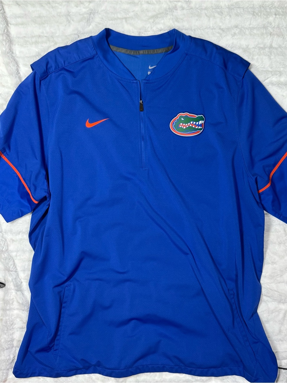 Nike Men’s Royal Blue Florida Gators Short-Sleeve Quarter-Zip